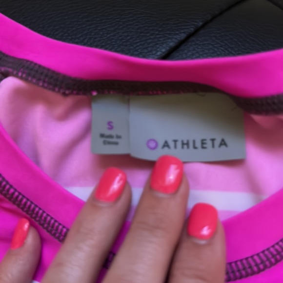 Athlete Women’s Swim Crop Top - Picture 2 of 3